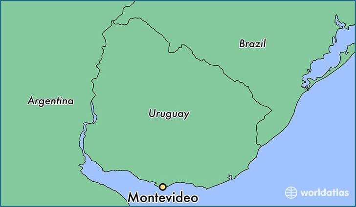 Montevideo Uruguay haritası