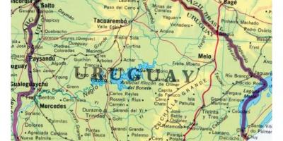 Uruguay haritası 